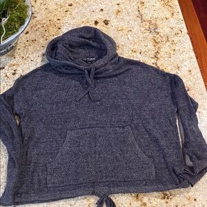 Barefoot Dreams Cozy Gray Hooded Sweater